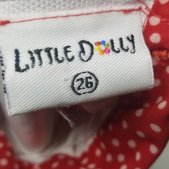 Red Polka Dot Skirt Set Dress Size 6/7 - Picture 7 of 7